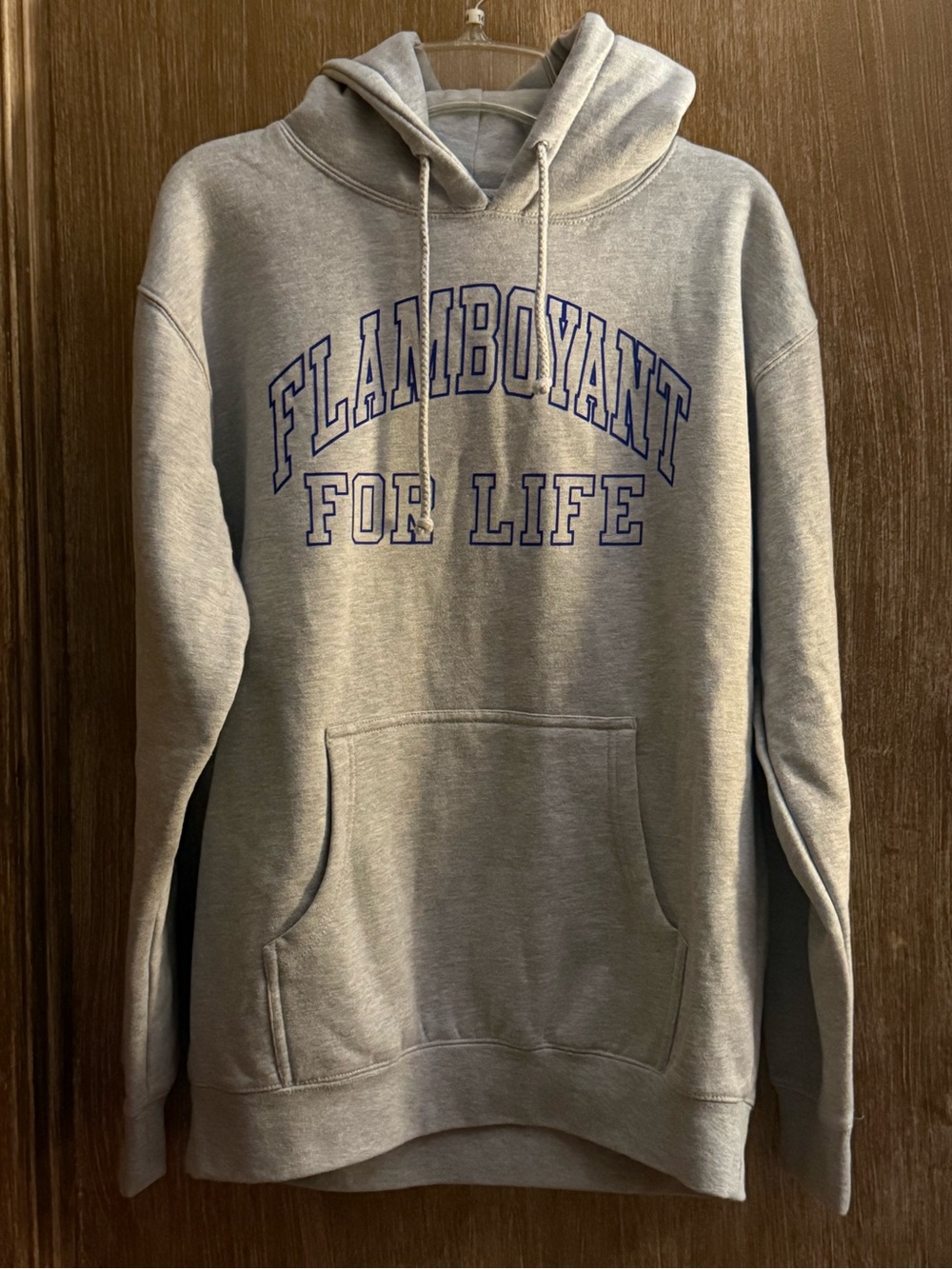 Big L- Flamboyant For Life- Gray Hooded Sweatshirt (M)
